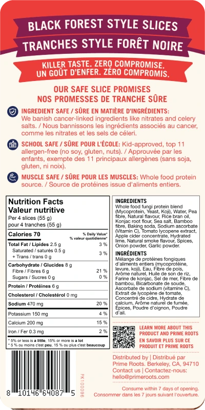 Safe Slice Black Forest Ham — Nutrition & ingredients
