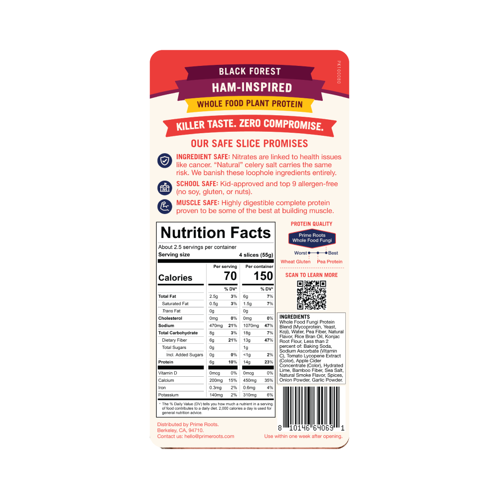 Safe Slice Black Forest Ham — Nutrition & ingredients