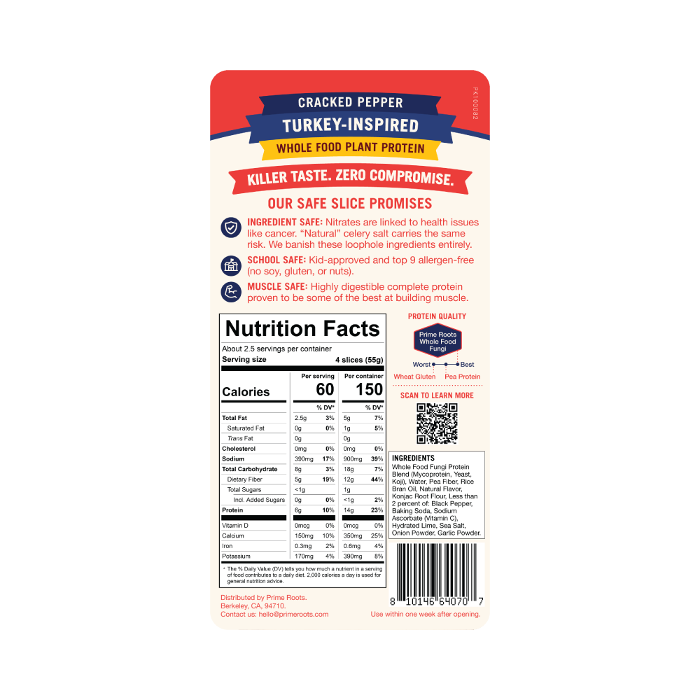 Safe Slice Cracked Pepper Turkey — Nutrition & ingredients