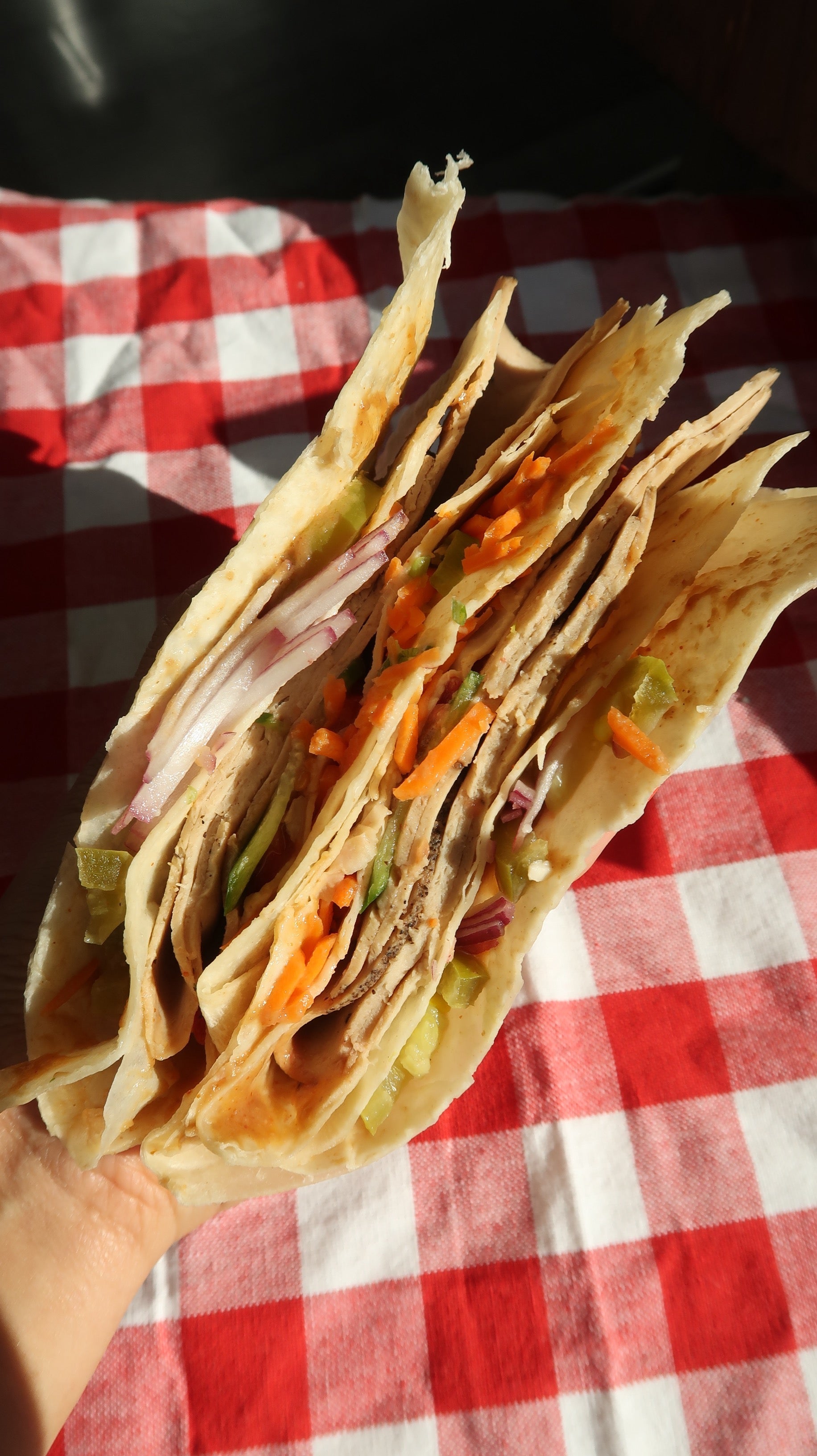 Spicy Peanut Deli Wrap with Prime Roots Cracked Pepper Turkey-Inspired Clean Plant Protein