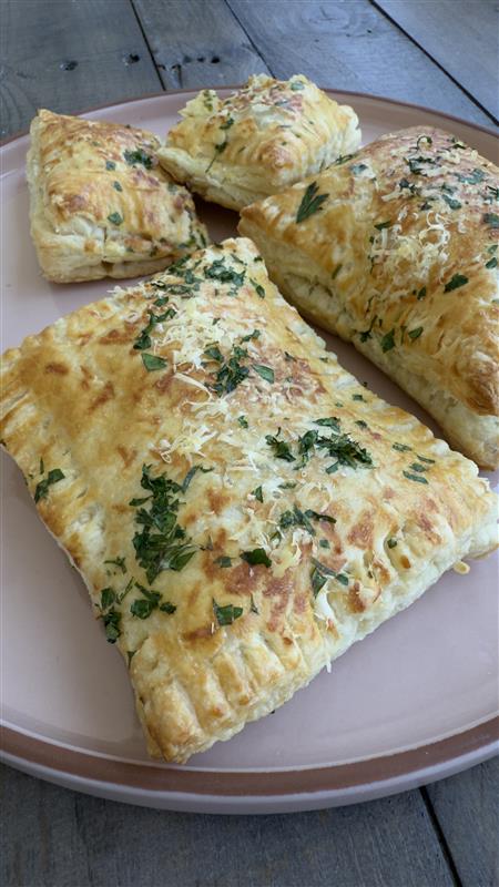 BBQ Pineapple & Smoked Ham-Inspired Clean Plant Protein Puff Pastry Pockets