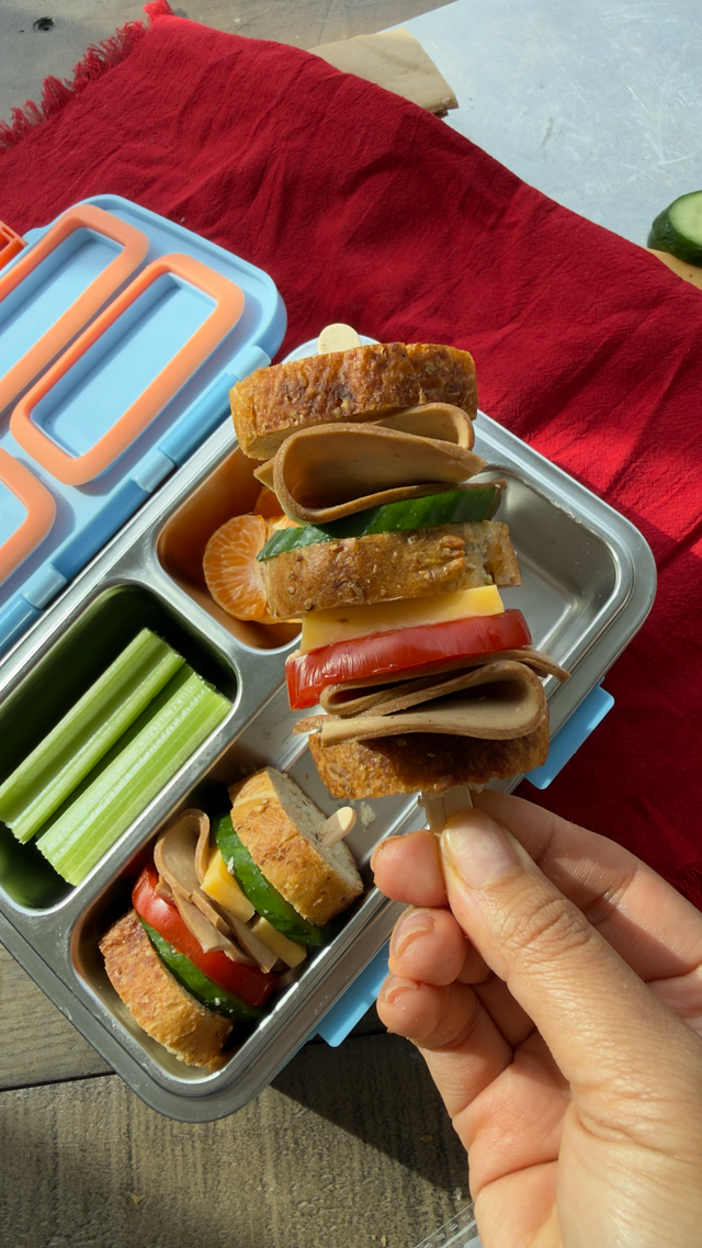 Back-to-School Sandwich Skewer Kabobs