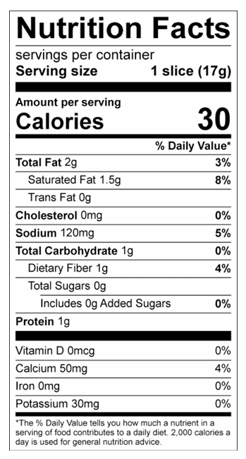 Nutrition Facts