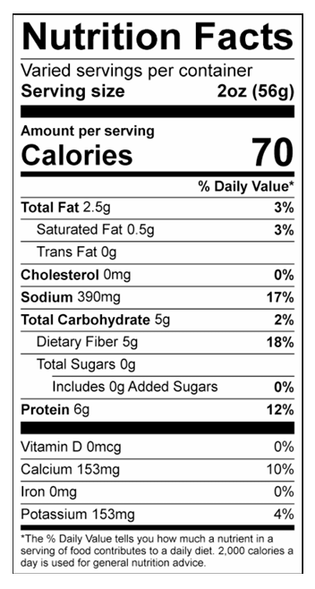 Nutrition Facts