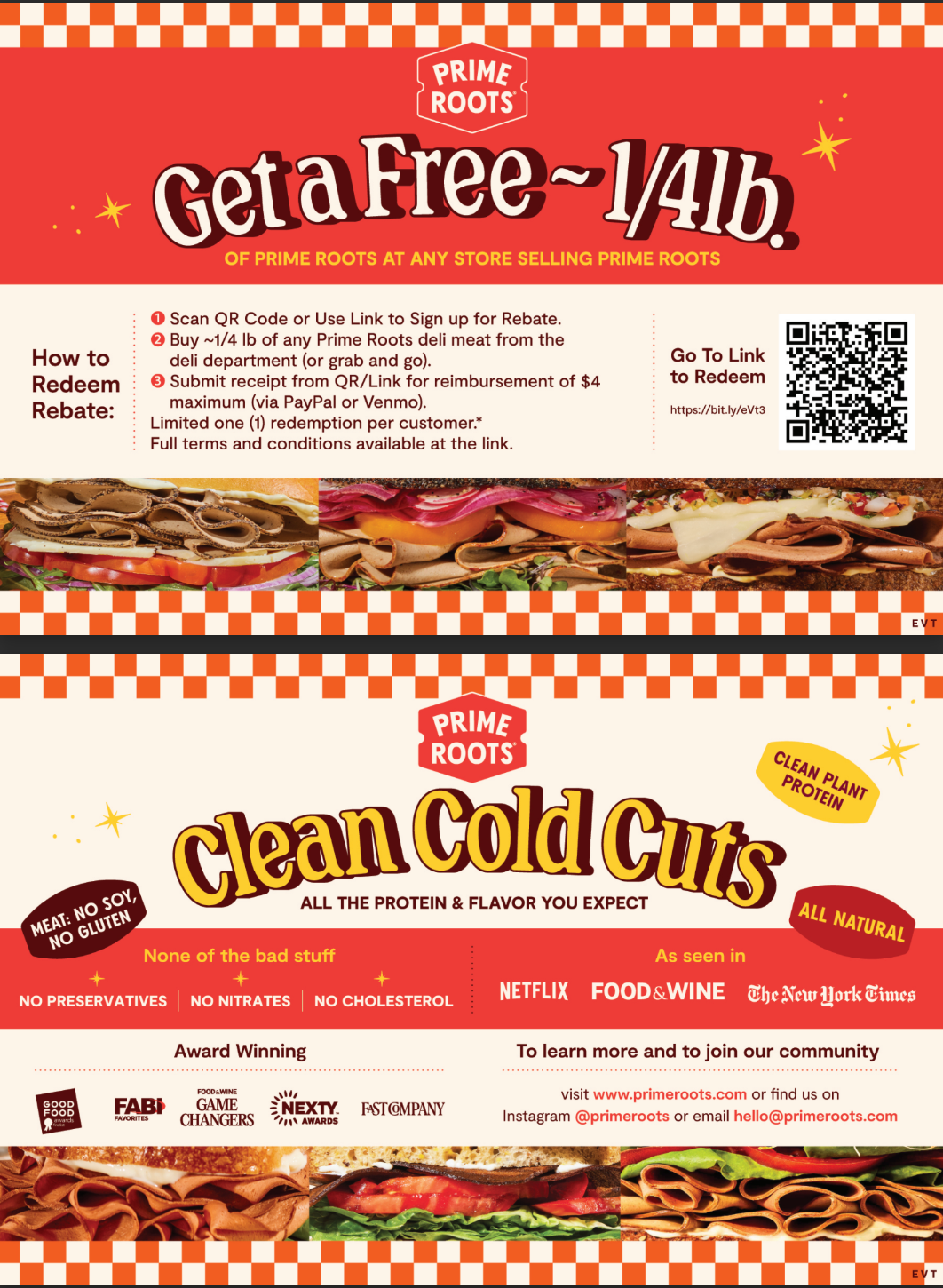 Prime Roots Event Coupon - "Get a Free 1/4 lb"