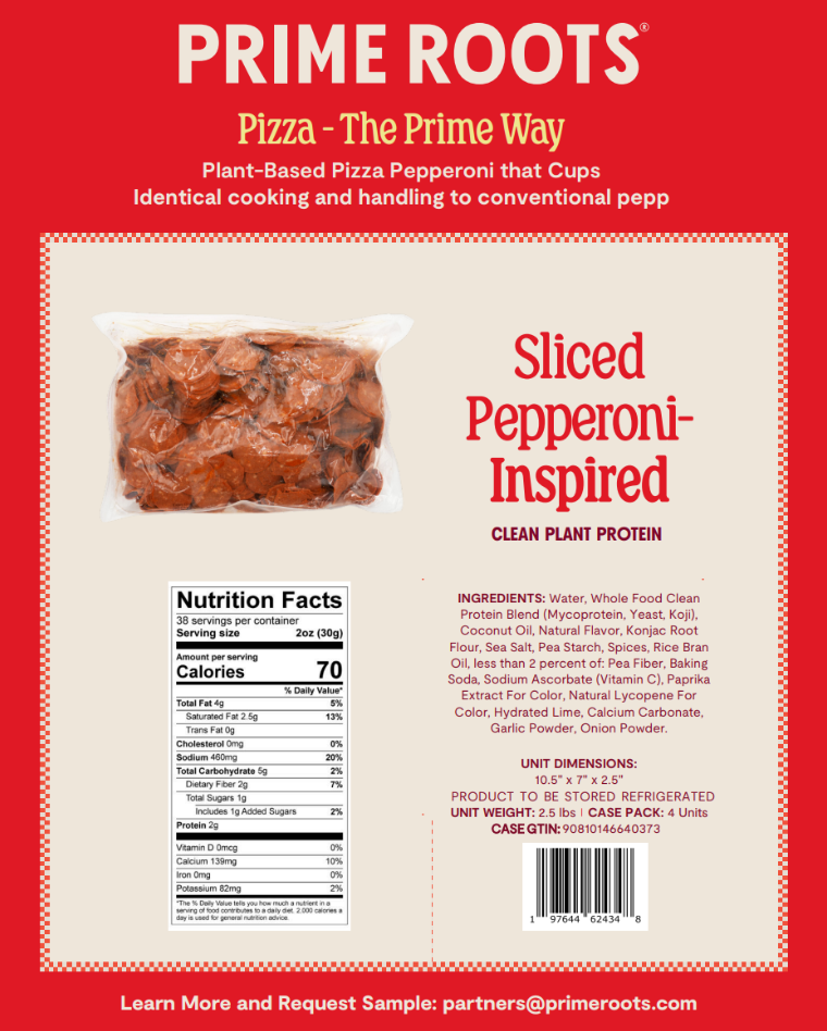 Fiche de vente de pizza