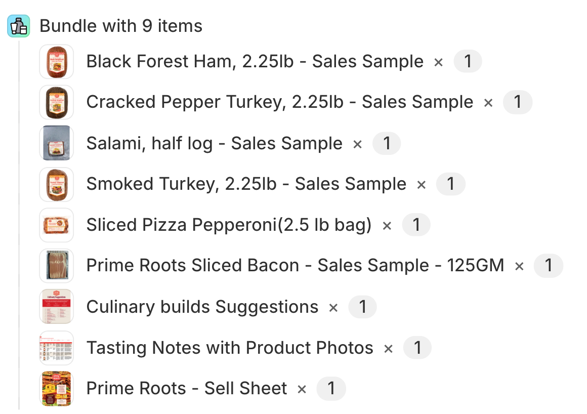 All Products Bulk - Sales Samples