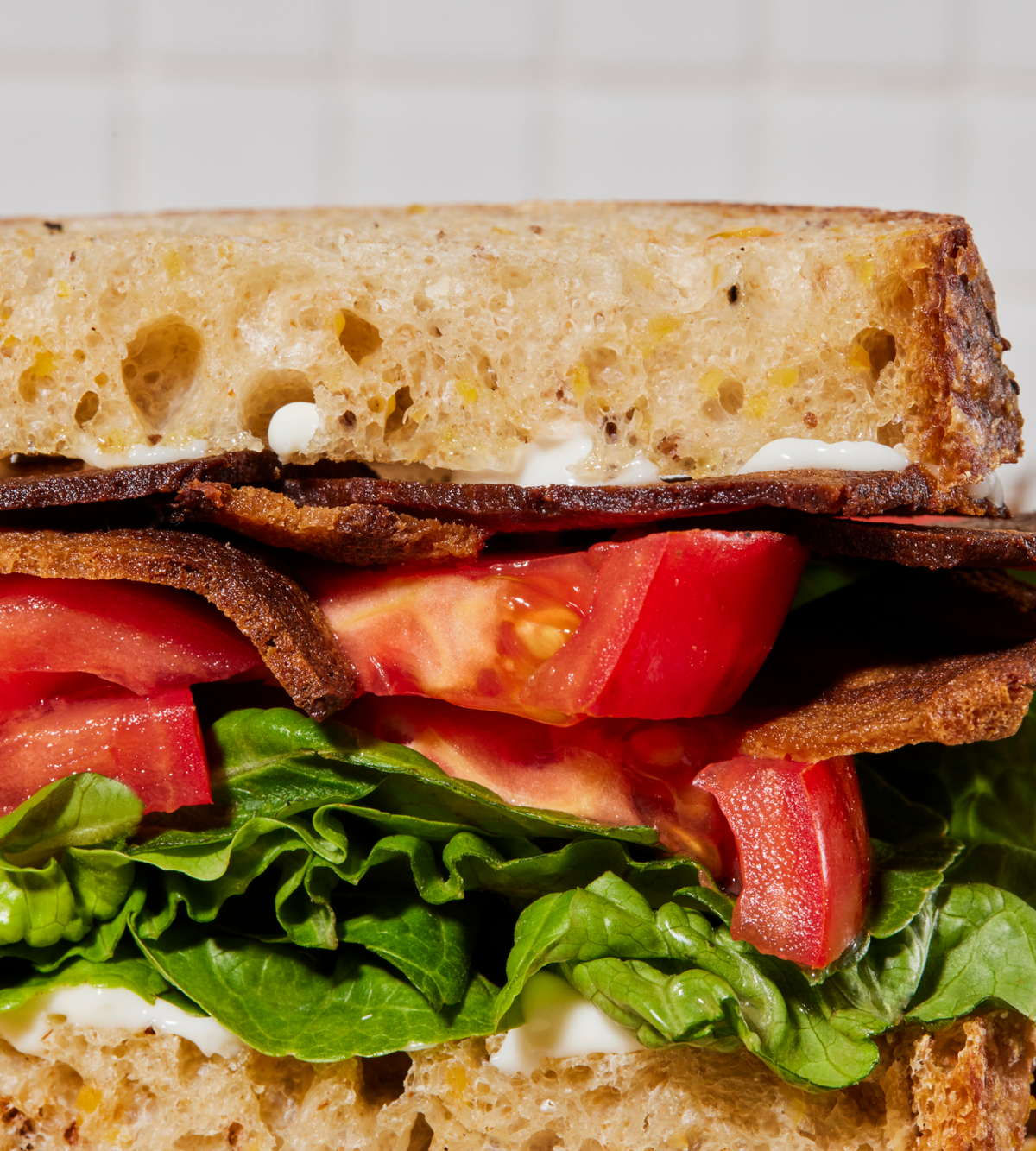 Sliced Applewood Smoked Bacon-Inspired Clean Plant Protein