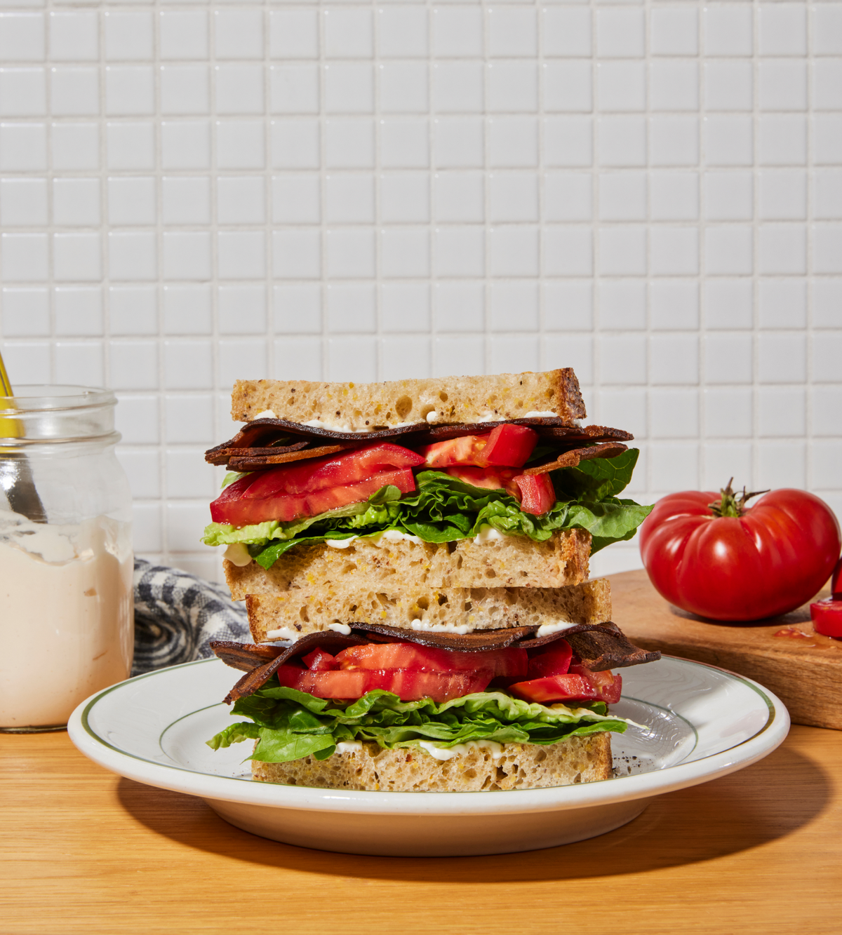 Sliced Applewood Smoked Bacon-Inspired Clean Plant Protein