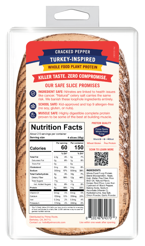 Safe Slice Cracked Pepper Turkey — Back