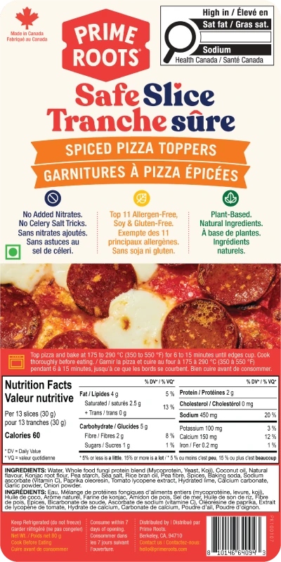 Safe Slice Pepperoni — Nutrition & ingredients