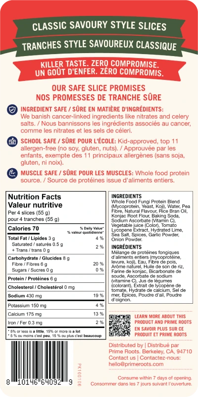 Safe Slice Roast Beef — Nutrition & ingredients