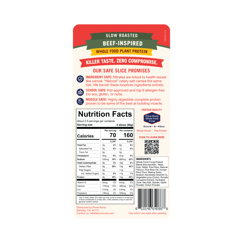 Safe Slice Roast Beef — Nutrition & ingredients